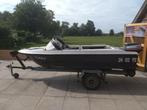 Speedboot op trailer., Watersport en Boten, Speedboten, Ophalen, Gebruikt, Minder dan 70 pk, 3 tot 6 meter