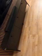 Zwarte TV kast, Huis en Inrichting, Kasten | Televisiemeubels, Ophalen, Gebruikt, 150 tot 200 cm, Minder dan 100 cm