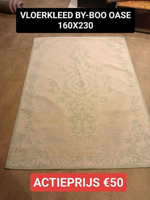 Nieuw vloerkleed By-Boo Oase mint 170x230cm 95% wol nu €50, Huis en Inrichting, Stoffering | Tapijten en Kleden, Nieuw, 150 tot 200 cm