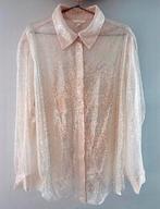 Crème blouse met pailletten - XL - Nieuw!, Kleding | Dames, Blouses en Tunieken, Ophalen of Verzenden, Nieuw, Maat 46/48 (XL) of groter