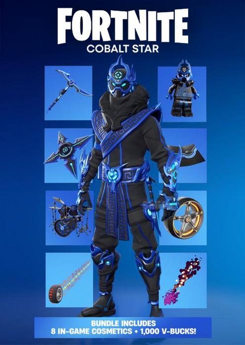 Fortnite Cobalt Star bundle+1000 V-bucks, Spelcomputers en Games, Games | Sony PlayStation 5, Zo goed als nieuw, Verzenden