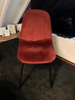 Rood fluwelen stoel, Huis en Inrichting, Stoelen, Ophalen of Verzenden, Zo goed als nieuw, Rood, Eén