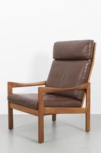 Illum Wikkelsø voor Niels Eilersen vintage fauteuil, Gebruikt, Vintage, Hout, 75 tot 100 cm