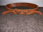 Cognac riem college style, Kleding | Dames, Riemen en Ceinturen, 90 tot 100 cm, Heupriem, Ophalen of Verzenden, Zo goed als nieuw