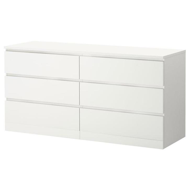 Ikea Malm ladekast 160x78 met 6 lades, Huis en Inrichting, Kasten | Dressoirs, Gebruikt, 150 tot 200 cm, 25 tot 50 cm, Met lade(s)