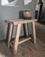 ~Stoer Sober Landelijk Houten Krukje/Bankje~, Huis en Inrichting, Woonaccessoires | Overige, Ophalen of Verzenden, Zo goed als nieuw