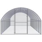 Kippenren 3x8x2 m gegalvaniseerd staal, Dieren en Toebehoren, Pluimvee | Toebehoren, Kippenhok of Kippenren, Nieuw, Bbd, Bbd
