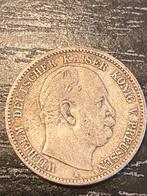 Zilveren Duitse 2 Mark 1877, Verzenden, Duitsland, Losse munt, Zilver