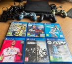 PlayStation 4 Slim 1TB - 4 controllers, spellen, opladers, Spelcomputers en Games, Spelcomputers | Sony PlayStation 4, Met games