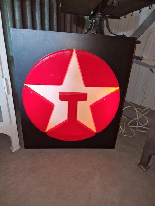 texaco  lichtbak met led verlichting, Verzamelen, Merken en Reclamevoorwerpen, Gebruikt, Lichtbak of (neon) lamp, Ophalen