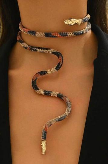 Slangenketting Choker Goudkleurig beschikbaar voor biedingen