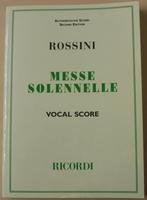 Koorpartituur Messe Solenelle van Rossini, Ophalen of Verzenden, Zo goed als nieuw, Artiest of Componist, Zang