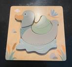 Houten puzzel eend, Gebruikt, Ophalen of Verzenden, Van hout, Minder dan 10 stukjes