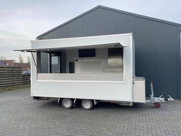 Snackwagen Frietwagen Dutch trailer XL 3 Pitco frituur 14S