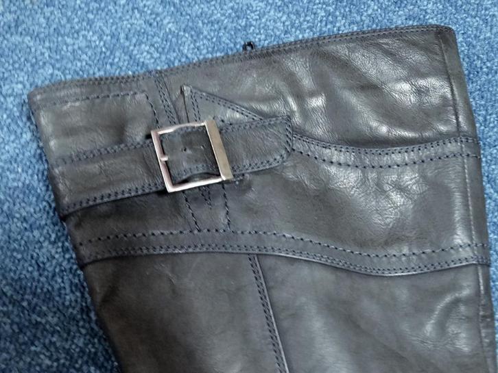 Helioform laarzen, leer, leder, maat 4,5, wijdte schacht XXL, Kleding | Dames, Schoenen, Gedragen, Hoge laarzen, Zwart, Ophalen of Verzenden