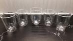 5 Dubbelwandige theeglazen, Huis en Inrichting, Keuken | Servies, Glas of Glazen, Ophalen of Verzenden, Overige stijlen, Glas