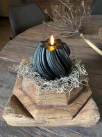 Oude Houten Poer - Landelijk Interieur, Gebruikt, Bruin, Ophalen of Verzenden, Hout