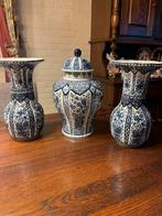 Prachtig 3 delig Delfsblauw kaststel, Ophalen of Verzenden