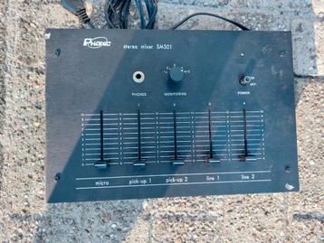 Vintage retro Phonic stereo mixer sm301 mengpaneel beschikbaar voor biedingen