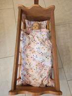 Handgemaakt poppenbedje - Schommelbed met lakentje, Ophalen, Gebruikt, Babypop