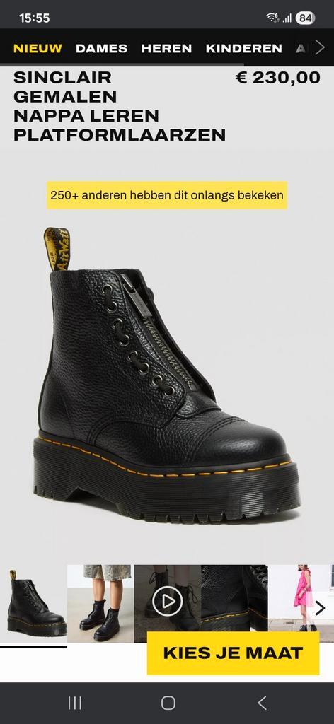 NIEUW Dr Martens SinClair Maat 39, Kleding | Dames, Schoenen, Nieuw, Zwart, Ophalen of Verzenden