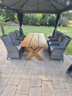 Echt vol teak hout tafel in goede staat merk Bois Le Duc, Ophalen of Verzenden, Zo goed als nieuw, Rechthoekig, Hout