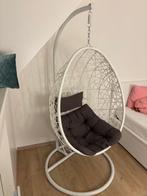 Witte hangstoel - comfort & stijl in een, Huis en Inrichting, Stoelen, Ophalen, Gebruikt, Wit, Metaal