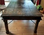 eettafel / stamtafel, industrieel, teakhout, Gebruikt, 100 tot 150 cm, Teakhout, Vijf personen of meer