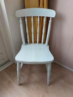 Brocante houten stoel vintage, Huis en Inrichting, Stoelen, Gebruikt, Ophalen of Verzenden, Bruin, Eén