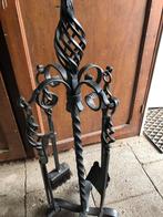 Zwaar gietijzer haardstel, Huis en Inrichting, Ophalen of Verzenden, Zo goed als nieuw, Vrijstaande haard, Houthaard