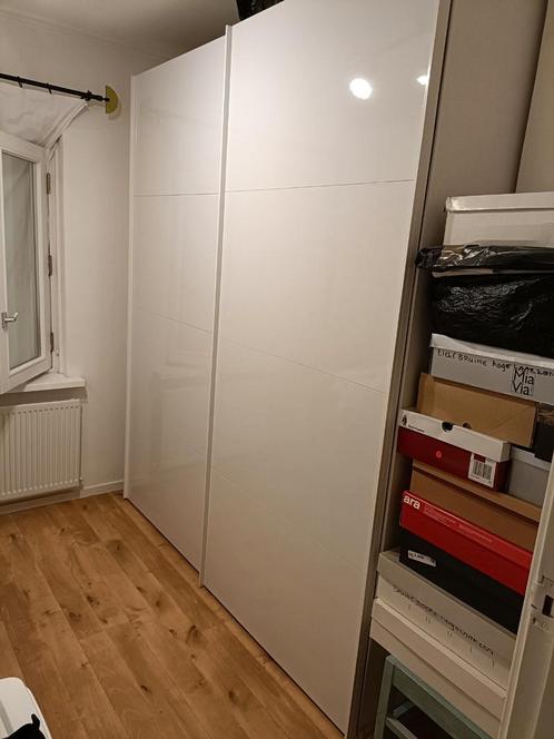Schuifdeur kledingkast 220x182x60 (2 te koop), Huis en Inrichting, Kasten | Kledingkasten, Gebruikt, 200 cm of meer, 150 tot 200 cm