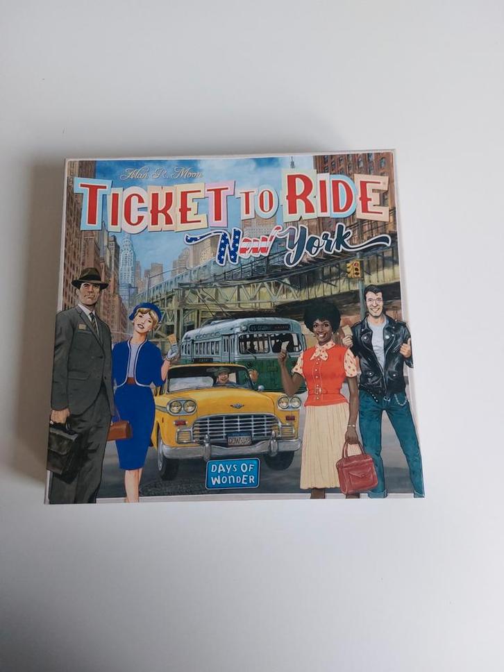 Ticket to Ride: New York - Bordspel, Hobby en Vrije tijd, Gezelschapsspellen | Bordspellen, Zo goed als nieuw, Een of twee spelers