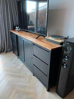 Dressoir kast / TV meubel TEAK Hout, Gebruikt, 200 cm of meer, Met lade(s), 50 tot 75 cm