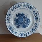 Blauw wandbord Porcelaine de Limoges, Ophalen of Verzenden