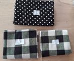Katoen Stoffen: Geblokt & Polkadot - Nieuw!, Hobby en Vrije tijd, Zwart, Nieuw, Ophalen of Verzenden, 30 tot 120 cm