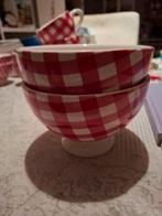 At home with Marieke schaaltjes, rood, Huis en Inrichting, Keuken | Servies, Ophalen of Verzenden, Zo goed als nieuw, Overige stijlen