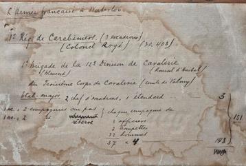 Aantekening Document van een regiment te Waterloo 
