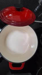 Nieuwe rode gietijzeren braadpan, 20cm diep en 10 cm hoog., Huis en Inrichting, Keuken | Potten en Pannen, Ophalen, Nieuw, Gietijzer