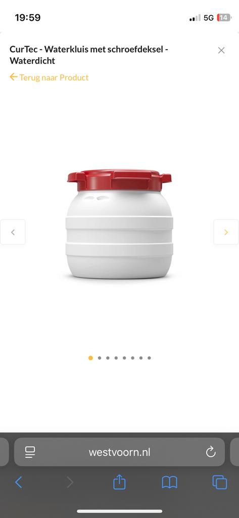 Curtec voeremmers 26 liter 10x, Ophalen of Verzenden, Vogel