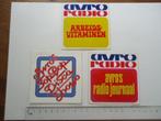 sticker oud AVRO TV radio vintage retro toppop muziek 3x, Verzamelen, Verzenden, Zo goed als nieuw, Bedrijf of Vereniging
