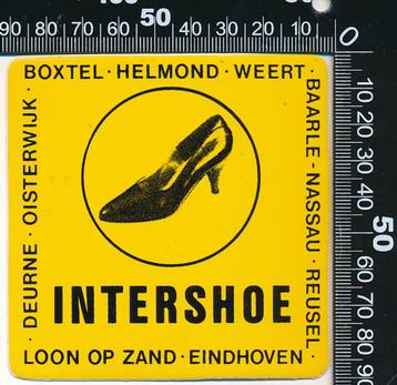 Sticker:  Intershoe - Eindhoven - Helmond (Zwarte schoen) beschikbaar voor biedingen