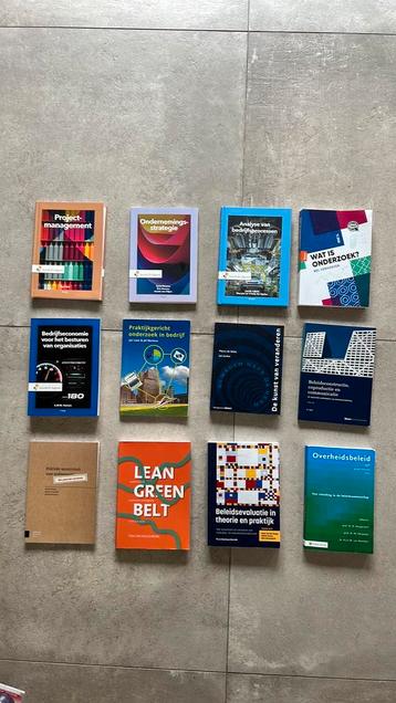 Studieboeken HBO bedrijfskunde bestuurskunde beschikbaar voor biedingen
