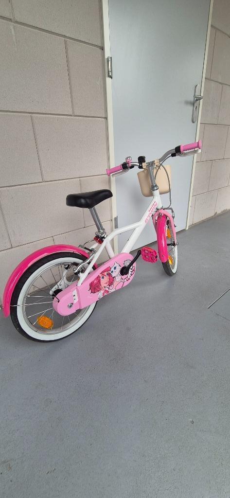 Kinderfiets, Fietsen en Brommers, Fietsen | Meisjes, Zo goed als nieuw, 16 inch, Handrem, Ophalen