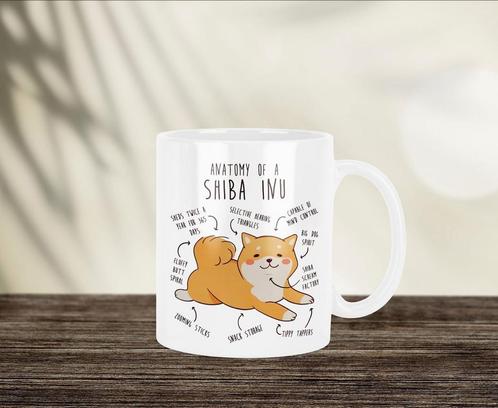Shiba Anatomie mok, Huis en Inrichting, Keuken | Servies, Nieuw, Kop(pen) en/of Schotel(s), Overige stijlen, Ophalen of Verzenden