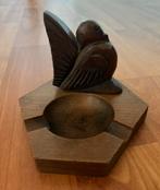 Houten duif asbak Amsterdamse School / Art Deco, Antiek en Kunst, Kunst | Beelden en Houtsnijwerken, Ophalen of Verzenden