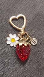 Aardbei madelief letter sleutelhanger zakje kaartje, Verzenden, Nieuw, Dier of Natuur