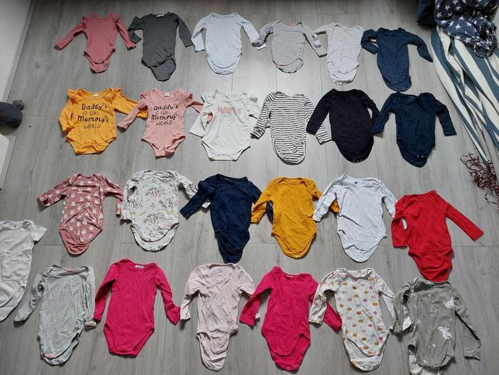 Rompers lange mouwen maat 74/80 meisje rompers winter unisex, Kinderen en Baby's, Babykleding | Maat 74, Zo goed als nieuw, Meisje
