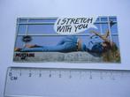 sticker oud Mustang jeans pinup strech with you pin up, Verzenden, Zo goed als nieuw, Bedrijf of Vereniging