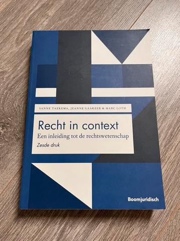 Jeanne Gaakeer - Recht in context beschikbaar voor biedingen