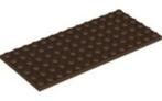 Lego Brown Plate 6 x 14, Ophalen of Verzenden, Gebruikt, Losse stenen, Lego